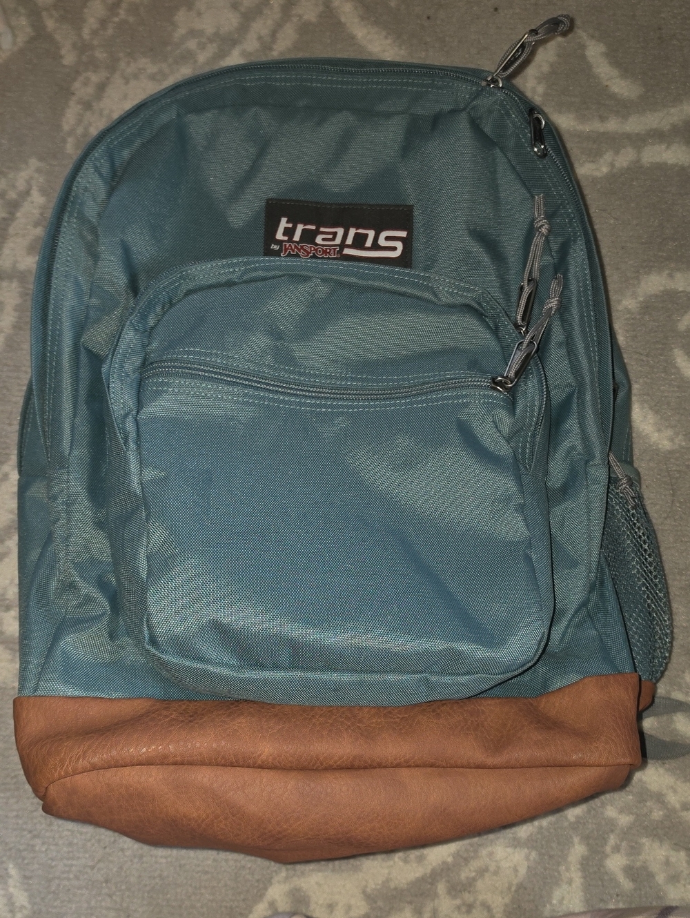Jansport Teal and Brown Two-Tone Backpack